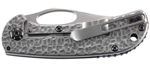 Crkt Chehalem Edc Folding Pocket Knife: Everyday Carry, Clip Point Plain Edge Blade With Satin Finish, Thumbstud Open, Frame Lock, Stainless Steel Handle With Hammer Finish 6540 #TOP4