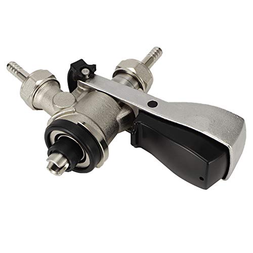 Kegverschluss Zapfkopf G5/8 Gewinde Keg Flachkeg Typ S Bierausgang, Brauen Fassbier Fasshähne 304 Edelstahl Bierzapfhahn für Bars Restaurants Familienfeiern