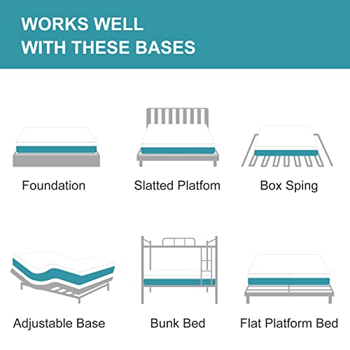 Iyee Nature Queen Mattress, 10 Inch Queen Gel Memory Foam Mattress In A Box, With Certipur-Us Beds Mattresses Medium Firm Queen Foam Mattress For Sleep Mattress Queen Size 60 * 80 * 10 Inch #TOP4