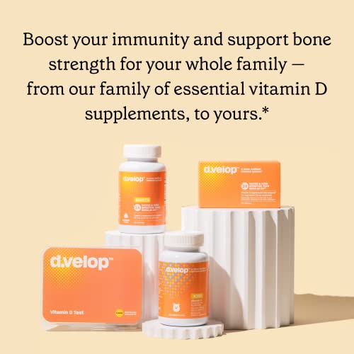 D.velop Vitamin D Gummies For Adults - 2400 Iu, 20 Mcg – High Potency Vitamin D3 Gummies -Immune Support, Bone & Heart Health – 3X Faster & More Effective – Raspberry Flavor, 60 Count #TOP5