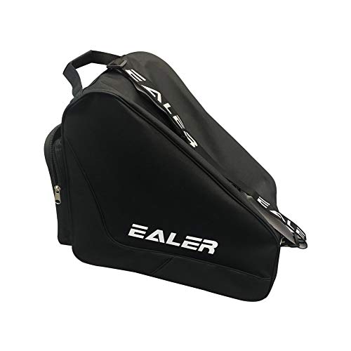 Ealer Heavy-Duty Ice Hockey Skate Carry Bag, Adjustable Shoulder Strap-Black #TOP2