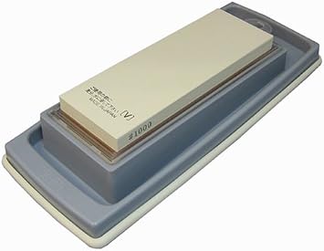 SUEHIRO kitchen-sided whetstone # 1000 / # 280 sharpening water received with stand SKG-33