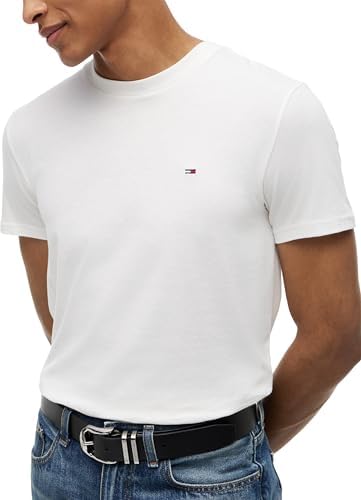 Tommy Jeans Erkek TJM XSLIM 2PACK JERSEY TEE EXT T-shirt Black/Ecru S - Görsel 4