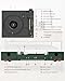 Record Player for Vinyl with External Speakers Belt-Drive Turntables for Vinyls Records Dual Stereo Speakers LP 3 Speed BT Wireless AUX-in Headphone Auto Stop New Sleek Stylish Dark Green