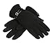 Produktbild OZERO Damenhandschuhe,Thermo Winter Lederhandschuhe mit Warme Futter und Touchscreen-Fingerspitzen für Täglicher Gebrauch,Radfahren und Lauf,für Damen und Mädchen, Schwarz, L,Schwarz,L