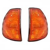 Front Turn Signal Corner Light Lamp Replacement for Mercedes-Benz W123 1976 1977 1978 1979 1980 1981 1982 1983 1984 yellow lampshade Without bulb L+R