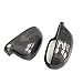 Real Carbon Fiber Side Wing Mirror Cover Caps for Volkswagen VW Golf Mk5 04-08 Gti Tdi R32 Jetta Mk5 2006-2010/ Rabbit 2006-2009, 1:1 Replacement OEM-fit