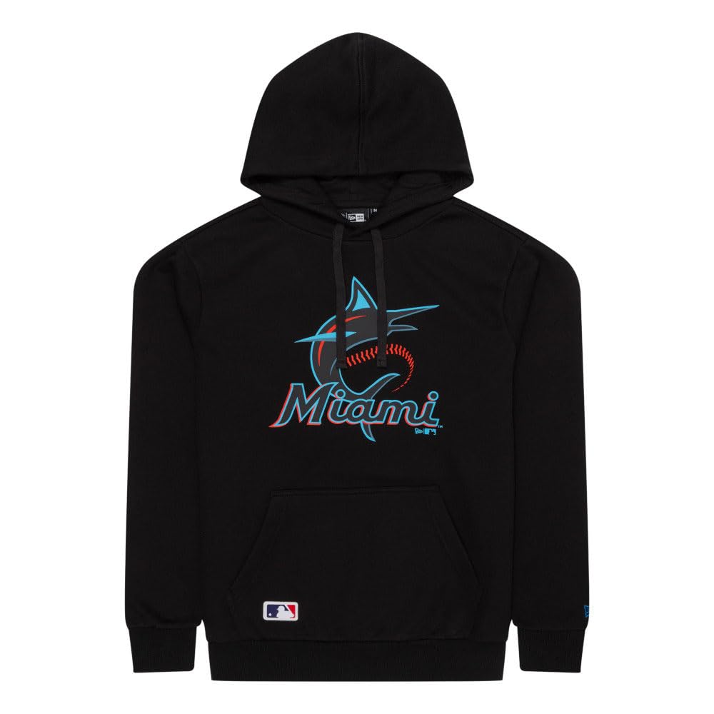 New Era MLB Regular Miami Marlins Hoodie M Black