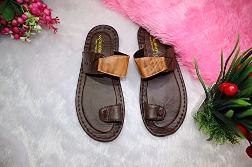 Image of Men Slipper, Stylish & Fancy Cool, Leather Look, slpr-E, MDS STORE,
