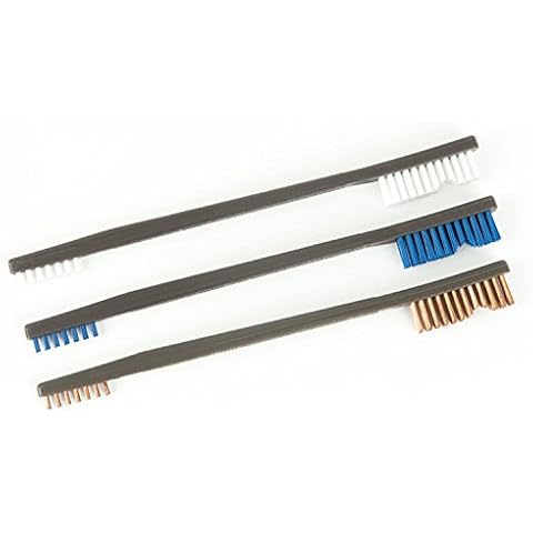 Otis Variety Pack Receiver Brush, Nylon/Blue Nylon/Bronze Cover