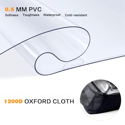 Image of PAMANO Clear Backpack, Heavy Duty Transparent Reinforced Bottom See Through for College, Travel Work Security