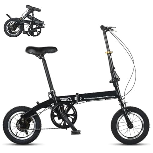 Wasd3Pods 12-Zoll-Klapprad Für Erwachsene, Faltbares Citybike, Höhenverstellbar, Faltbares Campingrad, In 10 Sekunden Zusammenklappbar, 120 Kg Tragkraft Black-14