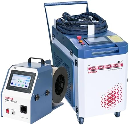 LYXCTECH 1500W Laser Welding Machine 2 in 1 Laser Welding Machine With Auto Wire Feeder for Welding&Weld Seam Cleaning 220V Integrated Design Welding Cleaning Machine