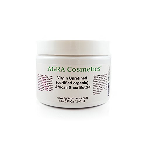 Agra Cosmetics Virgin Unrefined (certified organic) African Shea Butter 8 Fl.oz / 240 mL