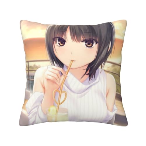 珈琲貴族 (2) ッションカバー 抱き枕カバー 装飾枕カバー 座布団カバー グッズ ギフト アニメグッズ 着脱簡単 洗える ソファ背当て 両面プリント かわいい おしゃれ 車やソファー 40x40cm