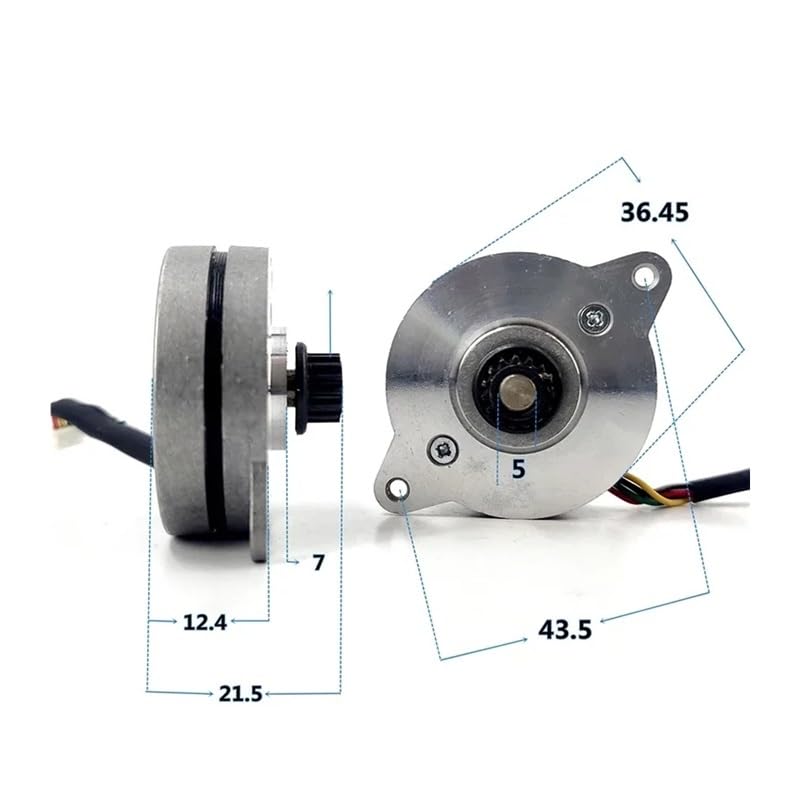 1.8 Degree 36mm Round Thin Stepper Electronic Starter 2-Phase 4-Wire Stepping Electronic Starter Synchronous Pulley Wheel for 3D Printer CNC Robot