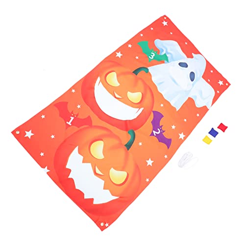 TOYANDONA 1satz Halloween Sandbag Toss Spiel Für Junge Mädchen Leichte Tragbare Wurfspiel-Flagge Für Outdoor-Partys Einfache Einrichtung Interaktive Familienspiele Für Halloween-Feste