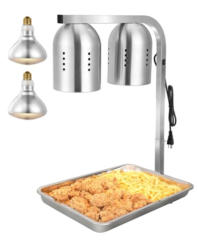 VEVOR Food Heat Lamp, 500W Bulbs,...