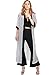 MissShorthair Womens Chiffon Kimono Cardigans Long Blouse Sheer Cover Ups