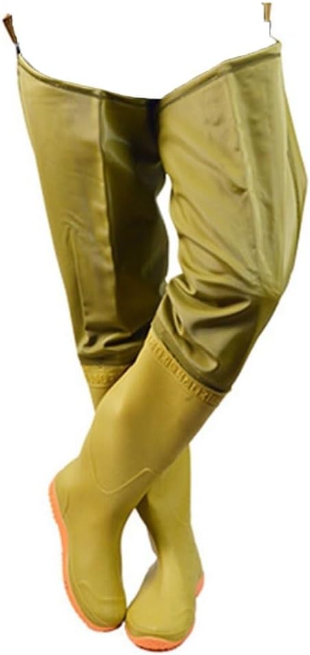 Hip Waders 80cm High Hip Wader,Waterproof PVC Wear-resistant Fishing Boots,Suitable For Farmland/aquaculture