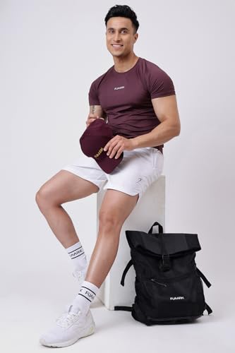 Image of FUAARK Men Solid Round Neck Slim Fit Tshirt