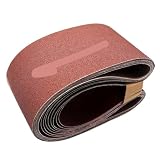 5 cinghie per levigatrice da 1220 x 150 mm, grana 40-1000 in ossido di alluminio, per lucidatura e levigatura del legno, per levigatura del legno (80)