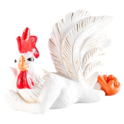Estatua de gallo decoración rústica de cocina miniatura 1