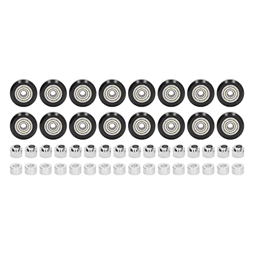 Starrypxl 48PCS 3Dv^[v[[zC[Zbg 肵ᖀC POM X`[v[[Zbg Vbvp (Svart remskiva)
