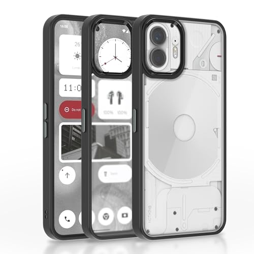 Pikkme Nothing Phone 2 Back Cover |Electroplated Crome Metal Ring | Full Camera Protection | Raised Edges | Super Soft Side TPU | Bumper Case for Noth