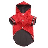 Gulunmun Chubasqueros para Perros Disfraz De Perro Mascota con Interior De Cachemir para Días De Lluvia Cachorro Impermeable A Prueba De Viento E Impermeable Regalos para Perros-R_S_