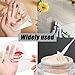 Pine & Linen 2pcs Acrylic Transparent Makeup Palette and 2pcs Mixing Spatula,Versatile Foundation Mixing Palette for Beauty Salon/Makeup Artists(10 * 15cm/4 * 5.9inch)
