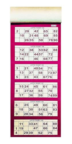 Image of Play Time Tambola Tickets - 600 Different Perforated Lotto & Housie Tickets with Number Checking Chart | Family Party Game Ticket Set by Veena Enterprises