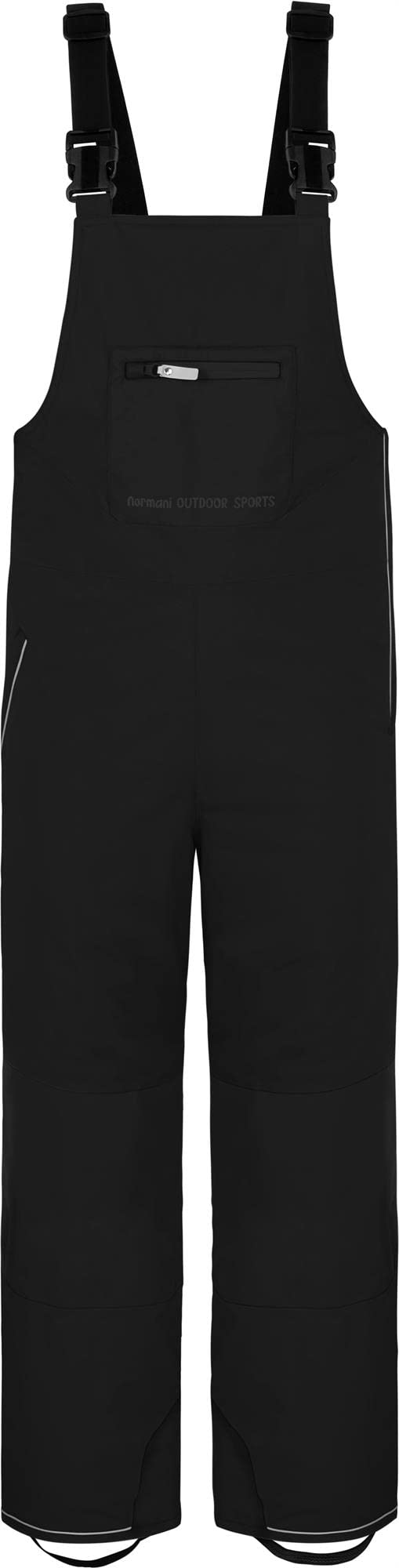 normani Kinder Winter Latzhose Thermohose - gefütterte Schneehose Skihose – wasserdicht - Wassersäule: 12000 mm für Junge und Mädchen