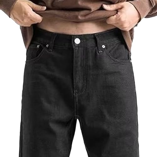 High Waisted Jeans Mens Straight Leg Cowboy Style Classic Durable Denim Pants Comfortable Fit4