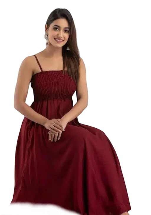Image of Women's Solid Sleeveless Midi Dress with White Outer Jacket