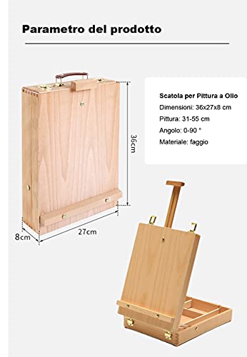 SZFY-TAIOW Cavalletto da tavolo, custodia per