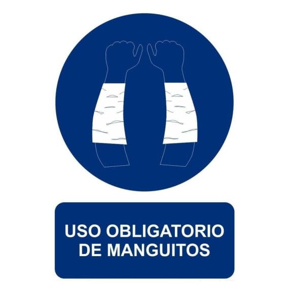 Señal de Uso Obligatorio de Manguitos SEKURECO