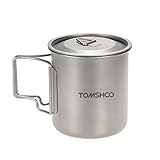 Docooler 420 ml Titan Tasse mit Deckel
