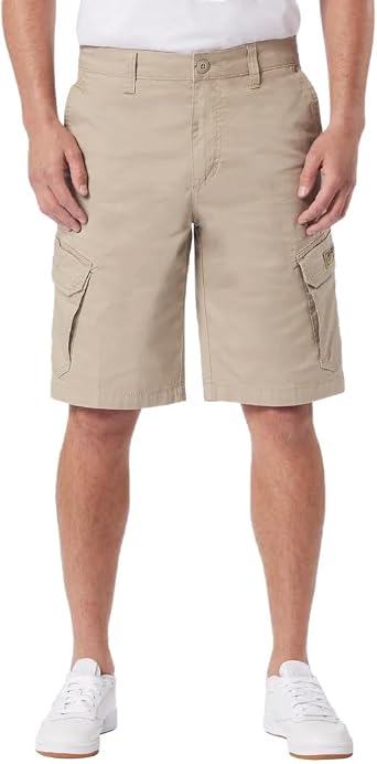 UNIONBAY Mens Relaxed Fit Flex Waist Cargo Short Tan, 36