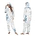 Yuiboo Snowy Kitten CuddleAdult One Piecing Pajamas Couples Costumes Hooded