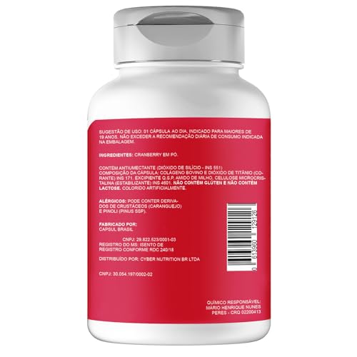 Cranberry 400mg 60 Cápsulas - Tecnologia Americana - Saúde - 4 Health