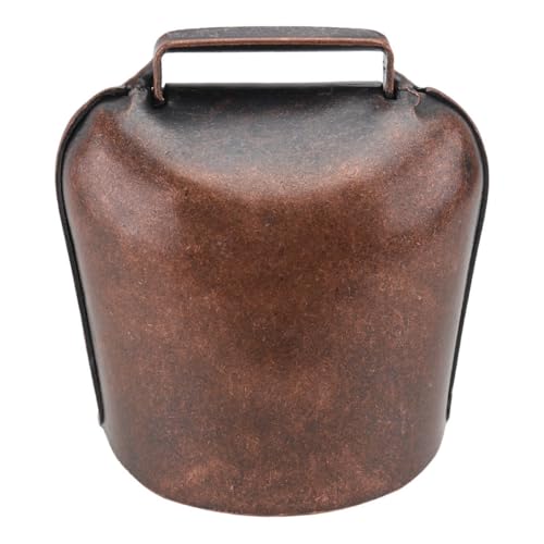 FOMIYES Campanaccio Piccolo da Mucca e Pecora in Ferro Spesso, Campanello per Collare Cane Suono Chiaro, Resistente per Bestiame e Uso Esterno, Accessorio per Fattoria e Ranch