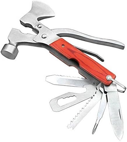 Yugg Multi Functional Hammer Axe Hand Tool Kit Plier Knife Screwdriver Can Bottle Opener Wood Saw
