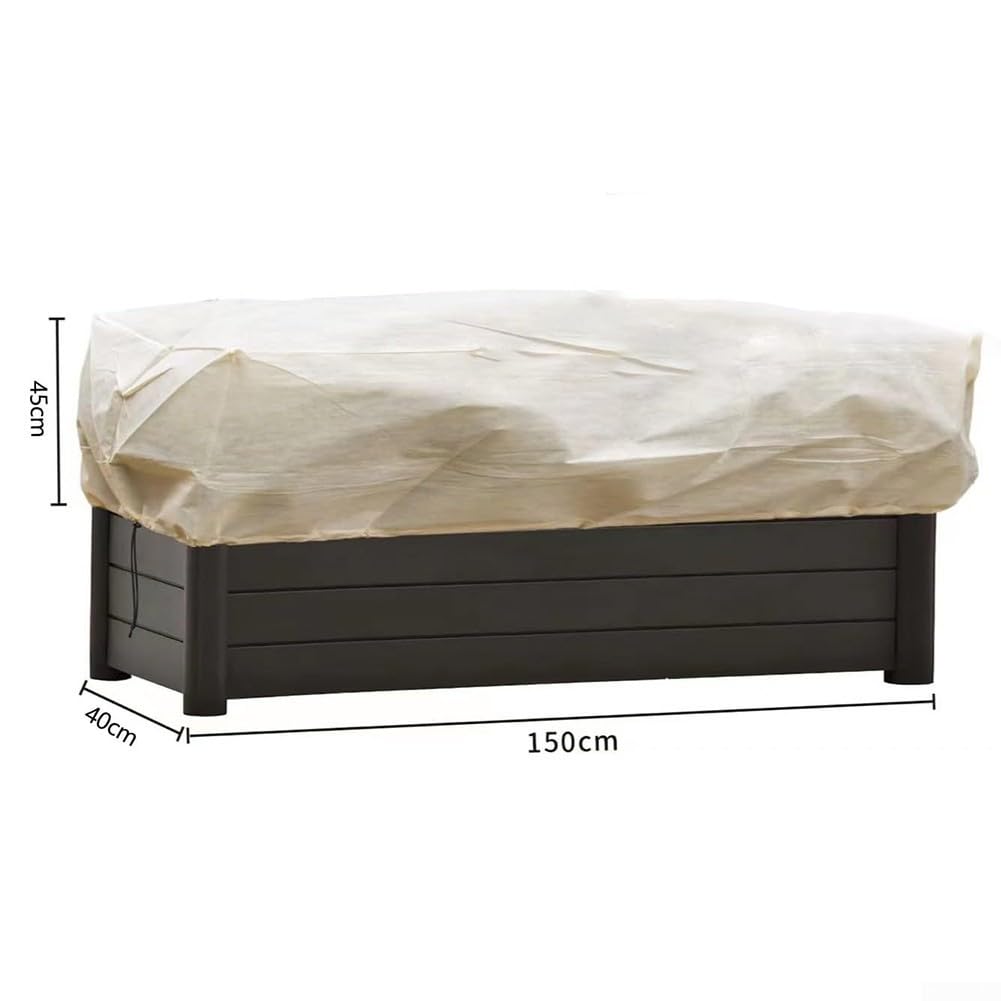 Housses de protection contre le gel pour pots de fleurs 150 x 45 x 40 cm, lot de 2