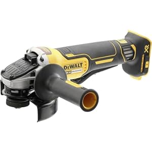 Dewalt 18V accu-haakse slijper 125 mm DCG406NT (borstelloze motor, elektrische rem & koppeling, snelspanhouder, incl. extra handgreep & TSTAK-Box II, levering zonder accu en oplader)