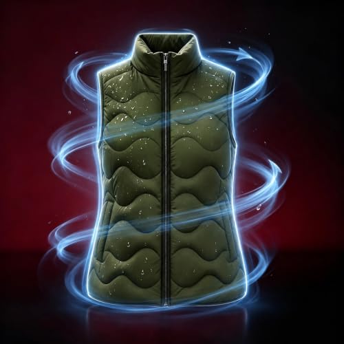 Puffer Vest Women Stand Collar Packable Lightweight Quilted Zip Fall Winter - image 6