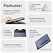 Zugu Case for iPad Pro 13 (M4) 2024, Slim Protective Cover with Apple Pencil Holder, Auto Wake/Sleep, Multiple Viewing Angles, iPad Pro 13 Inch Cover, Phone Protectors, Black