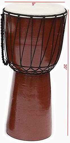 image for B.N.D TOP Drum Djembe is a Rope goat skin Covered Goblet African Drum 