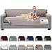 Sofa Shield Original Patent Pending Reversible Oversize Sofa Slipcover, Dogs, 2" Strap/Hook, Seat Width Up to 78" Washable Furniture Protector, Couch Slip Cover (Oversize Sofa: Lt Taupe/Lt Taupe)