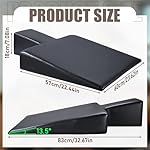 TOBWOLF Pilates Wedge, Non-Slip Workout Wedge for Pilates Reformer, Removable Wedge Mat for Prenatal Exercise & Beginners, Gentle Support Cushion for Reformer, Mat, Home & Studio Use - Image 2